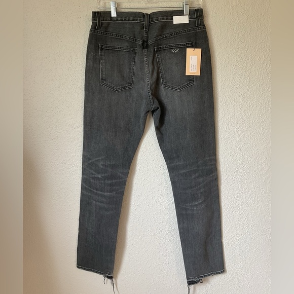NWT CQY Distressed Icon Oblivian Gray Black Jeans Vintage Slim Size 30 - Picture 3 of 11